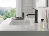 Single Handle Bathroom Faucet Curved Spo (Recertified)