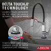 Single Handle Exposed Hose Kitchen Faucet with Touch<sub>2</sub>O Technology