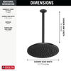 Raincan Shower Head with Shower Arm Bundle - Round