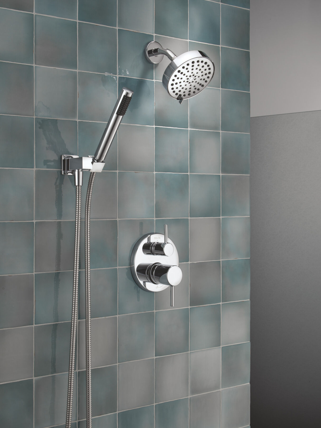 14S Shower Trim w Fixed Head & Hand Shower
