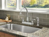 Two Handle Kitchen Faucet with Spray (Recertified)