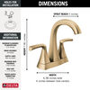 Two Handle Centerset Lavatory Faucet (Recertified)