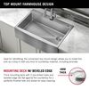 36&rdquo; Retrofit Farmhouse Apron Front 16 Gauge Stainless Steel Single Bowl Kitchen Sink for Undermount / Drop-In Installation with Accessories