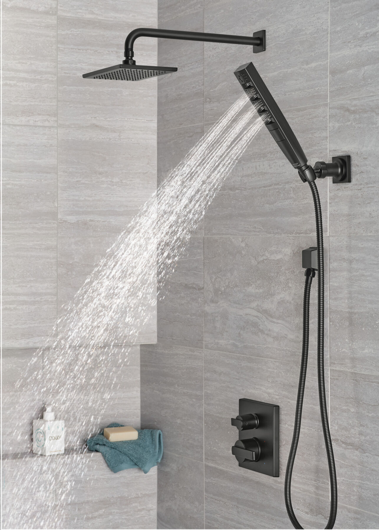 3-Setting Custom Shower Bundle with Raincan - 14 Series, image 6