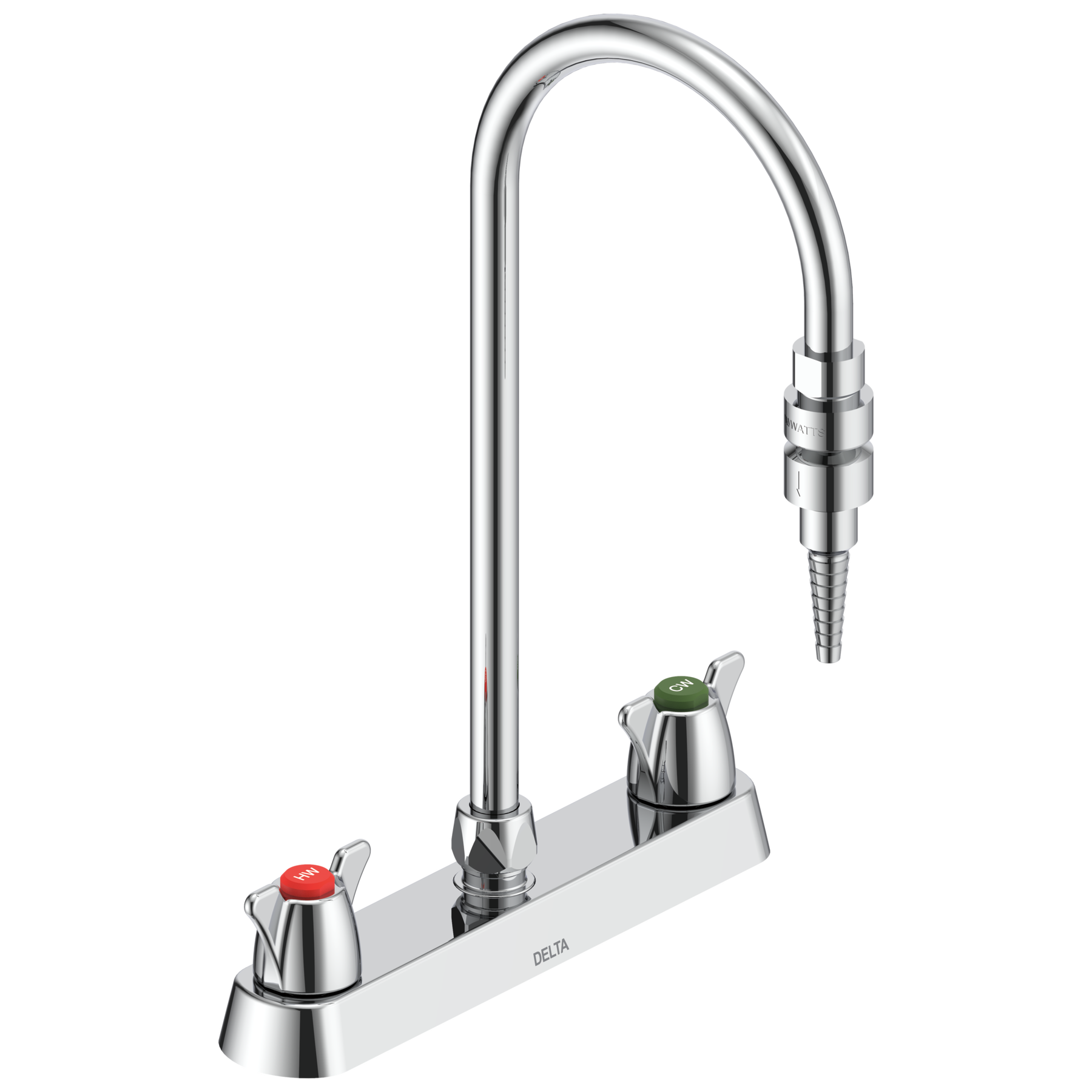 Two Handle 8 In Deck-mount Laboratory Mixing Faucet