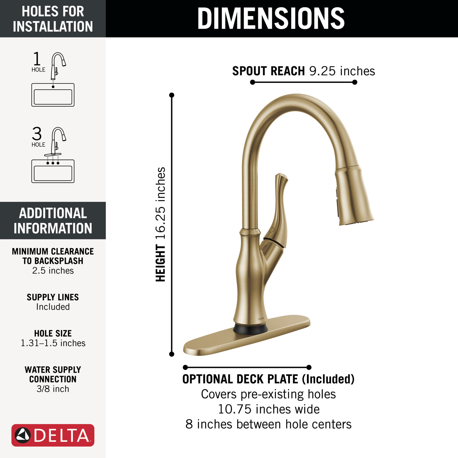 Single-Handle Pull-Down Kitchen Faucet with Touch<sub>2</sub>O® Technology Technology, image 3
