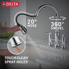 Two Handle Pull-Down Bridge Kitchen Faucet