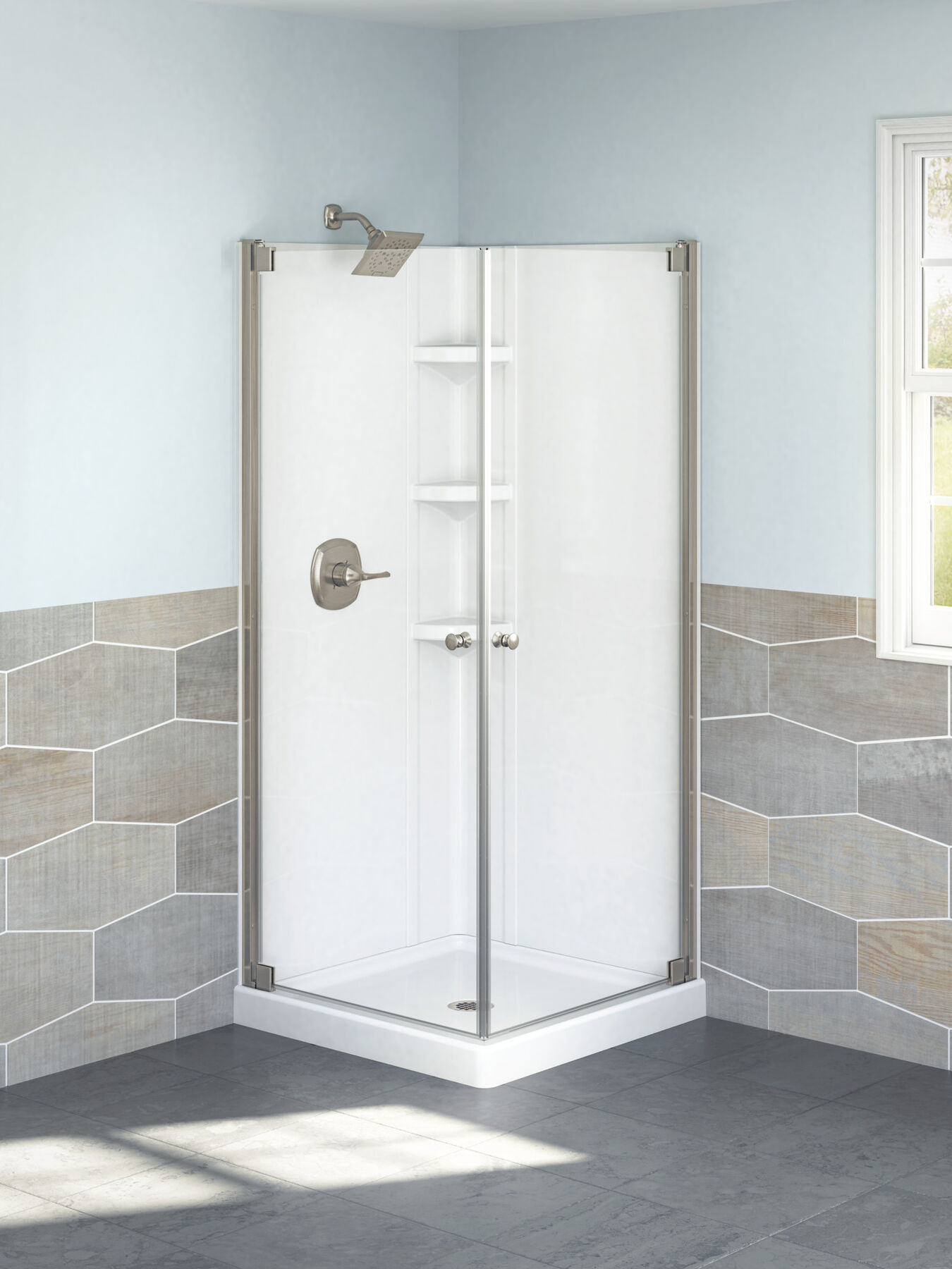 32” x 32” Corner Shower Enclosure, image 3