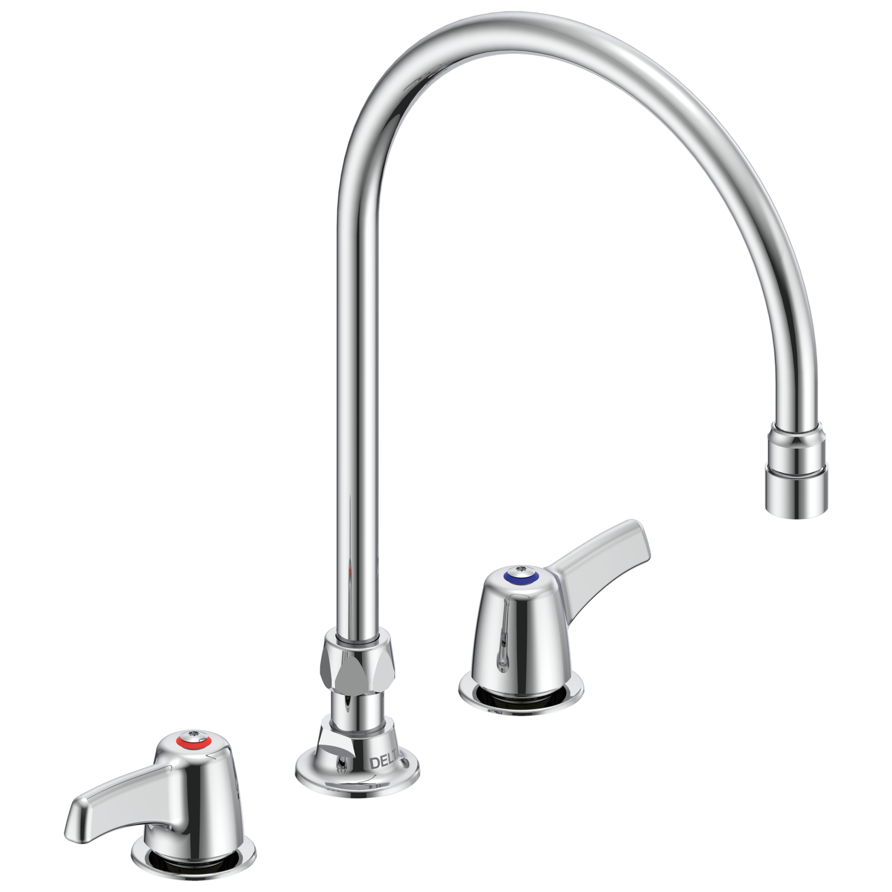 Two Handle 8 In Below Deck-Mount Faucet