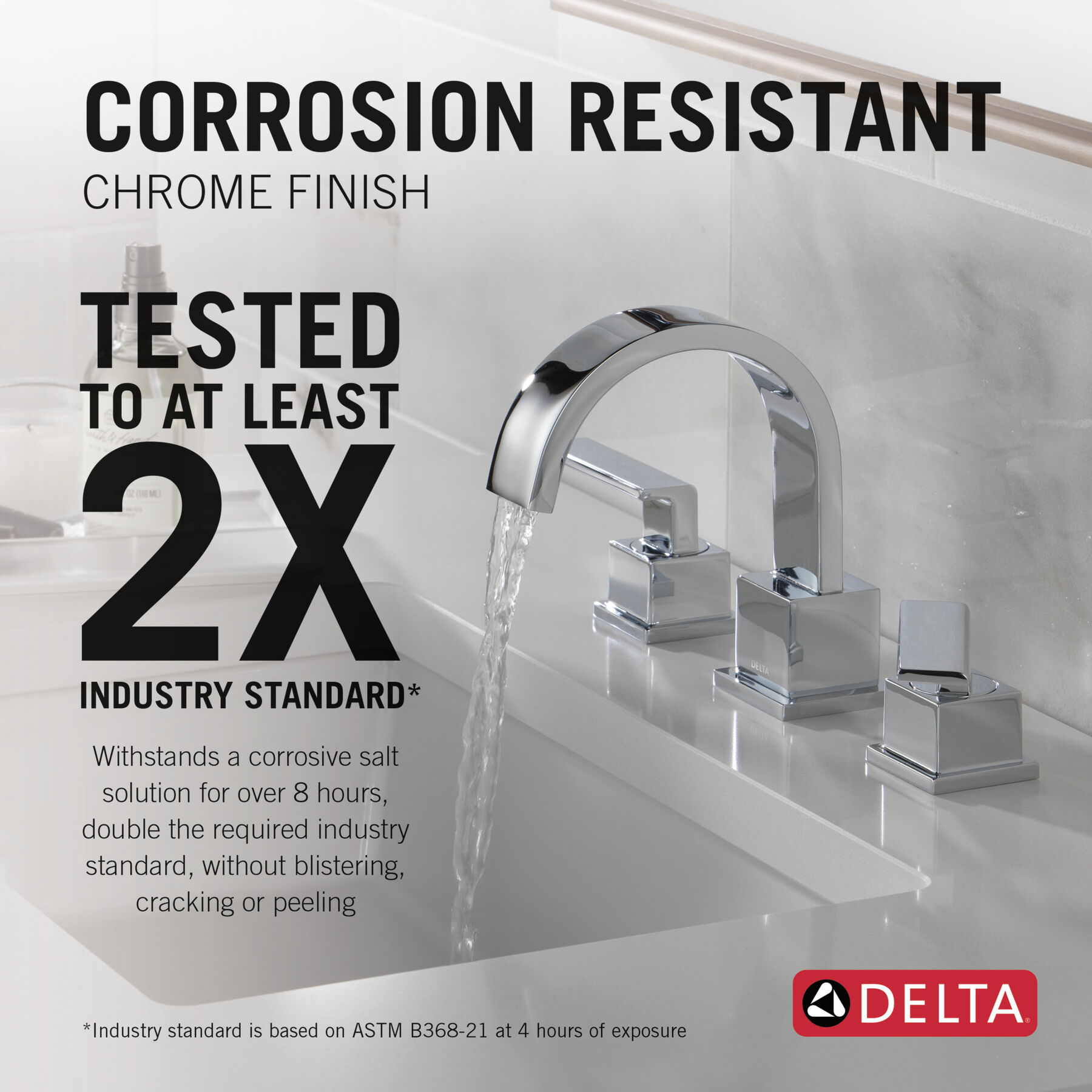Two Handle Widespread Bathroom Faucet, image 2