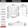 60x32 Alcove Shower Bundle with Door - Left Drain Curve