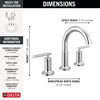 Two Handle Widespread Bathroom Faucet