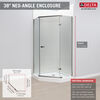 38" Frameless Neo Angle Shower Enclosure