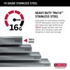 27&rdquo; Workstation Kitchen Sink Undermount Stainless Steel Single Bowl with WorkFlow&trade; Ledge and Accessories