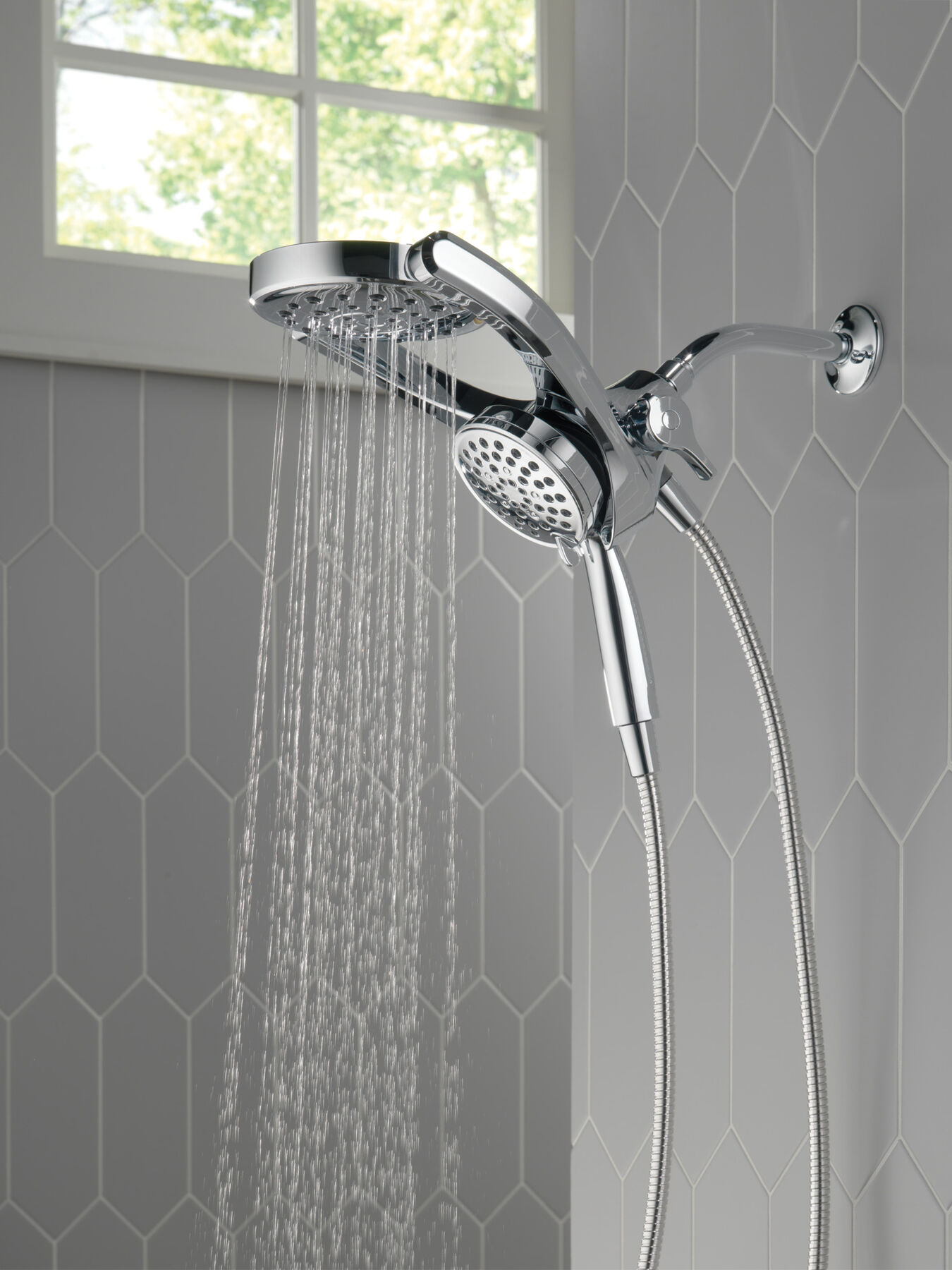 HydroRain® 4-Setting Two-in-One Shower Head (Recertified), image 9