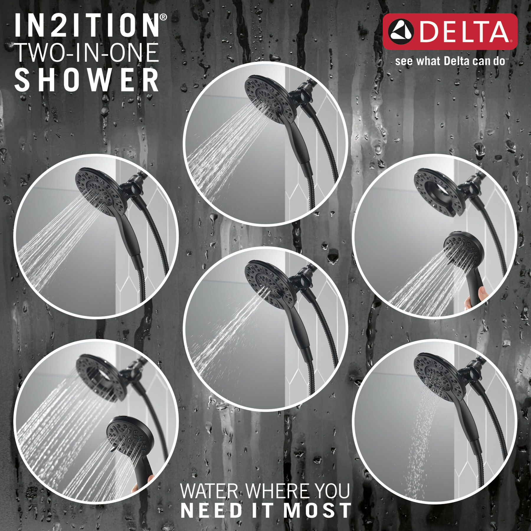 4 Setting In2ition 2-in-1 Shower (Recertified), image 2