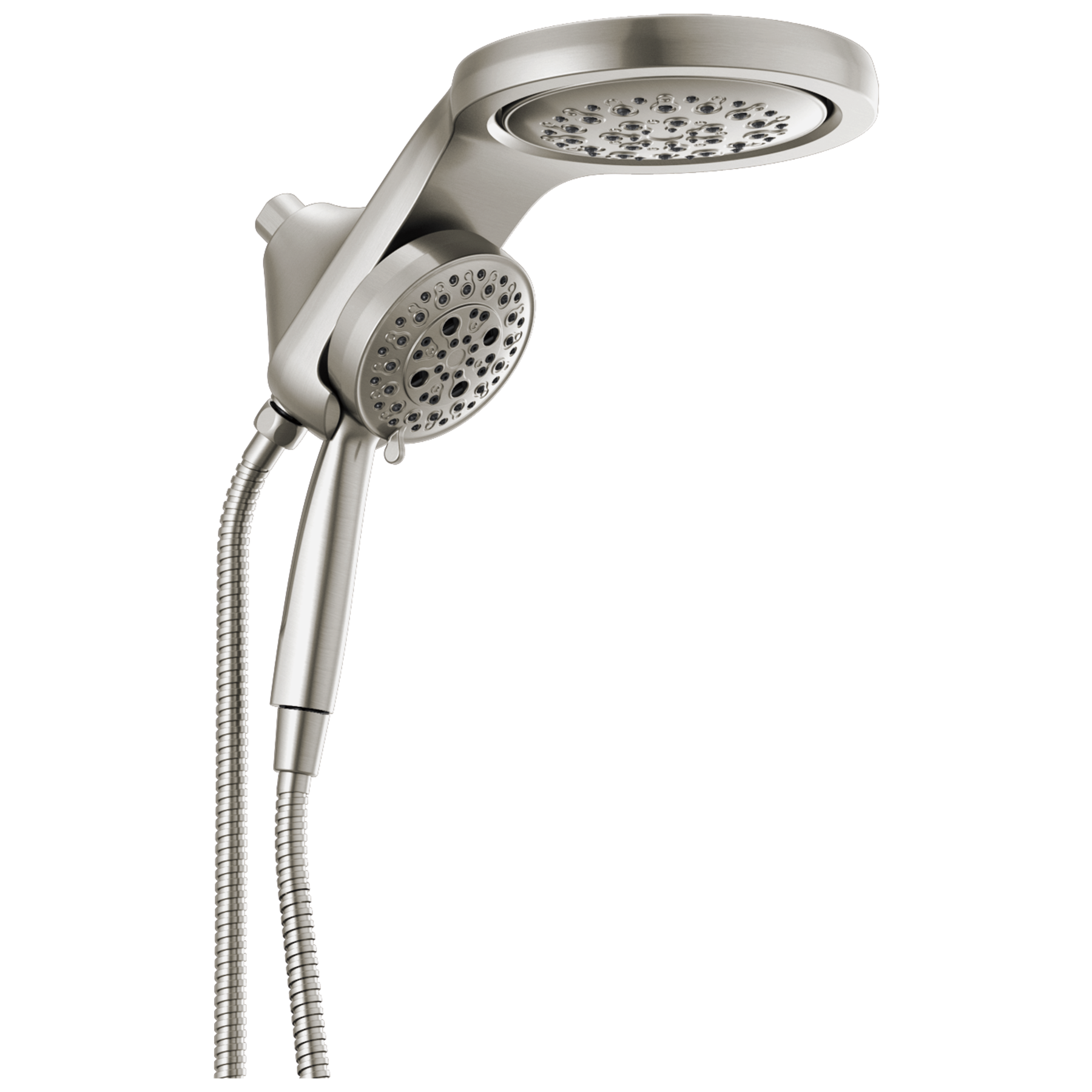 HydroRain® H<sub>2</sub>Okinetic® 5-Setting Two-in-One Shower Head (Recertified)