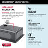 25” Workstation Kitchen Sink Drop-In Top Mount Stainless Steel Single Bowl with WorkFlow™ Ledge and Accessories