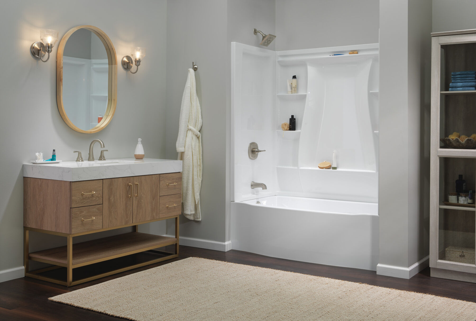 Classic 500 Curve Alcove Bathtub Left Drain 60x32", image 2