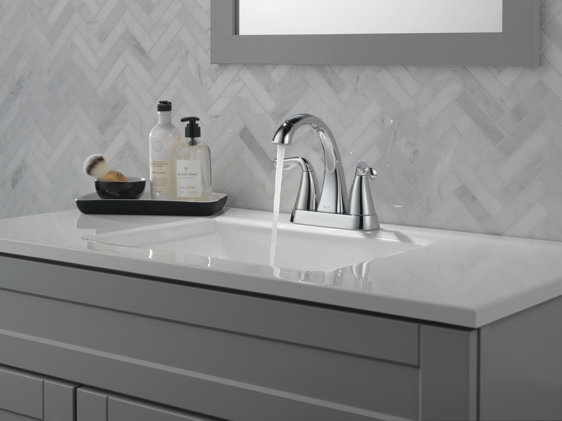 Two Handle Centerset Bathroom Faucet, image 3