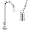 Single Control Mixing Faucet with Gooseneck Spout - Less Pop-Up