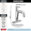 Single Handle Pull-Down Bathroom Faucet