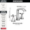 Two Handle Widespread Bathroom Faucet