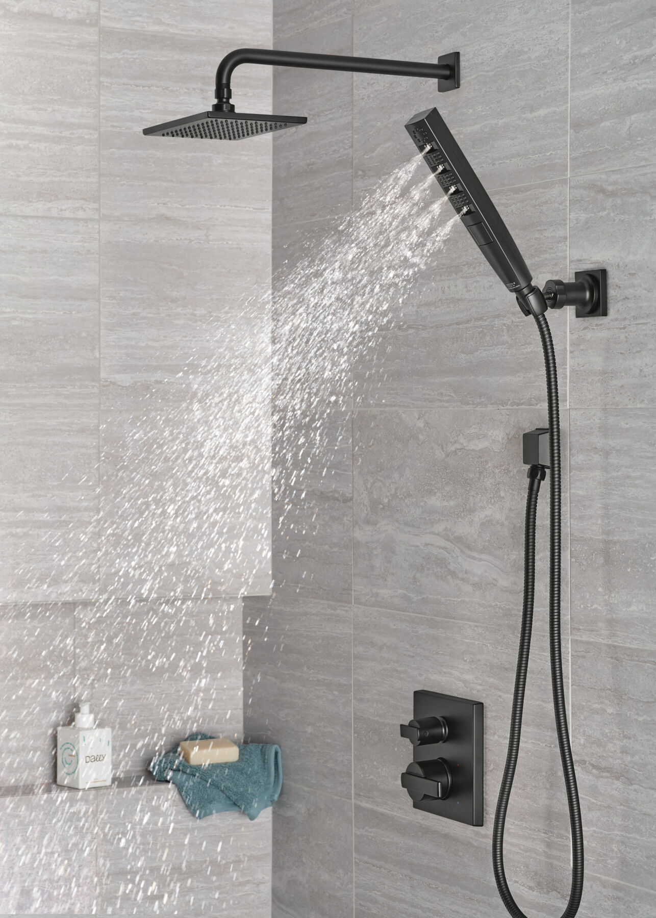 3-Setting Custom Shower Bundle with Raincan - 14 Series, image 5