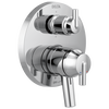 Contemporary Two Handle Monitor® 17 Series Valve Trim with 6-Setting Integrated Diverter