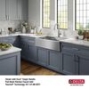 36&rdquo; Workstation Undermount&nbsp;Single Bowl&nbsp;16 Gauge Stainless Steel&nbsp;Farmhouse Apron Front Kitchen Sink&nbsp;with&nbsp;WorkFlow&trade; Ledge and Accessories