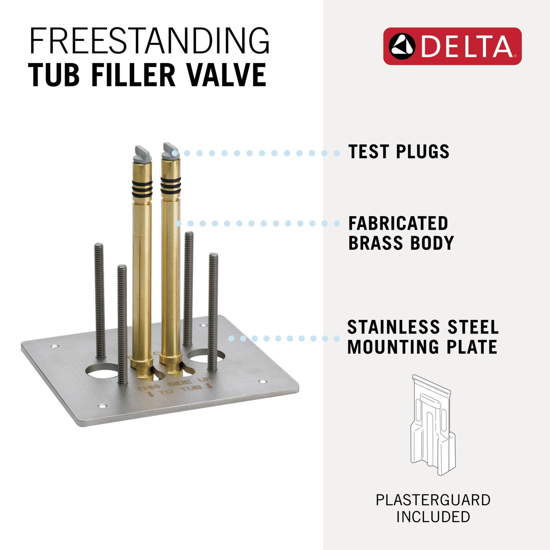 Rough-In Floor Mount Tub Filler (Recertified), image 1