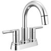Two Handle Centerset Pull-Down Bathroom Faucet