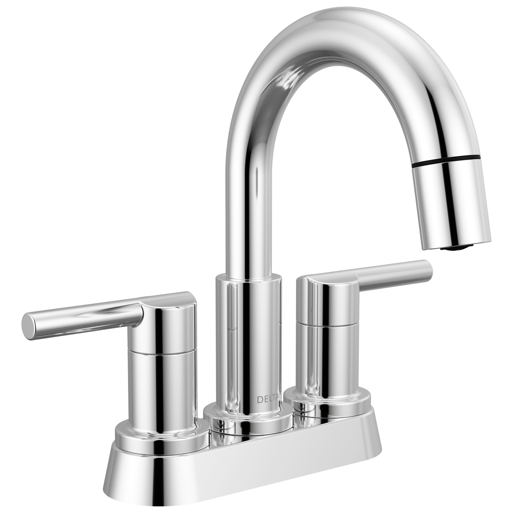 Two Handle Centerset Pull-Down Bathroom Faucet