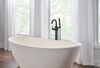 Single Handle Floor Mount Tub Filler Trim with Hand Shower (Recertified)