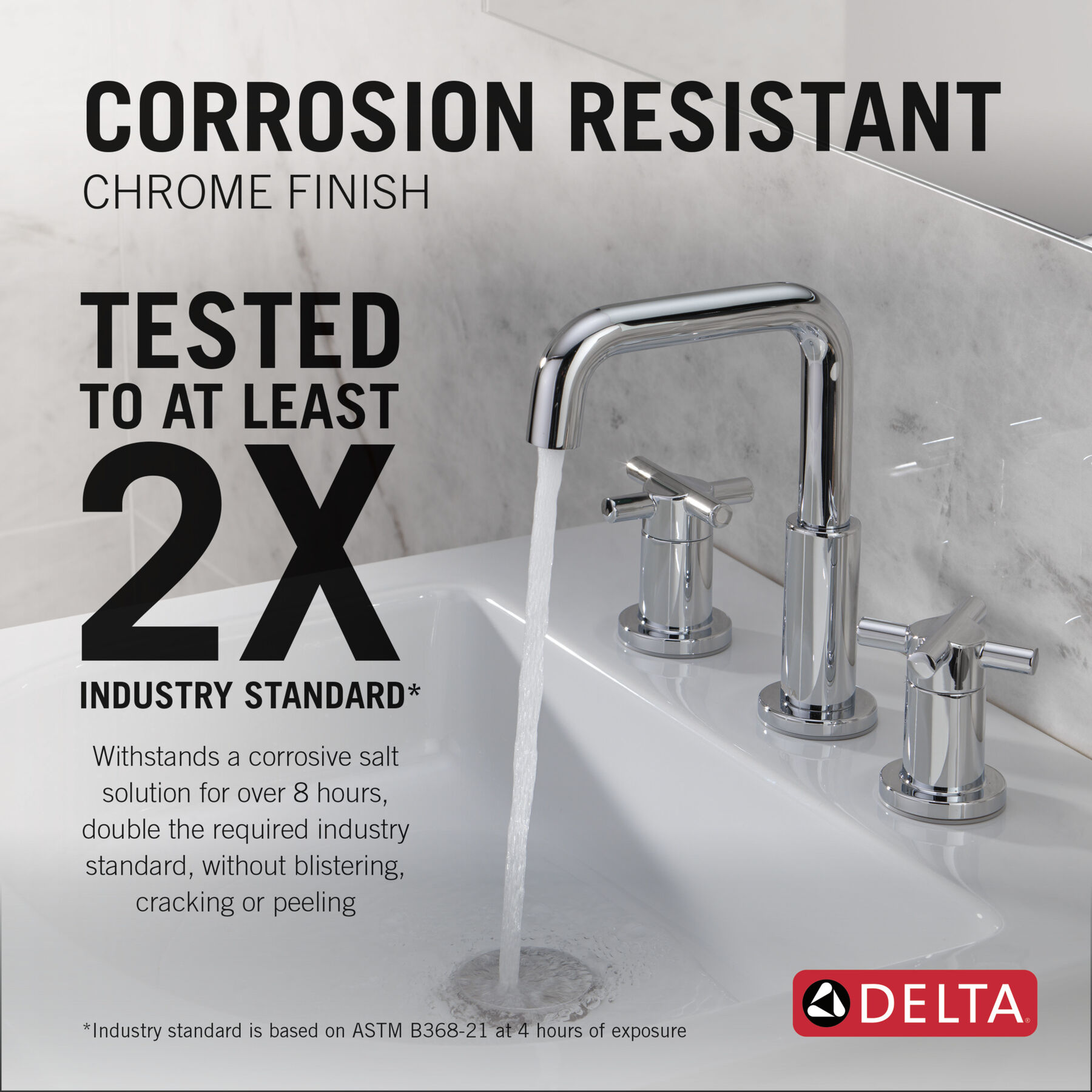 Two Handle Widespread Bathroom Faucet, image 2