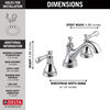 Two Handle Widespread Bathroom Faucet (Recertified)