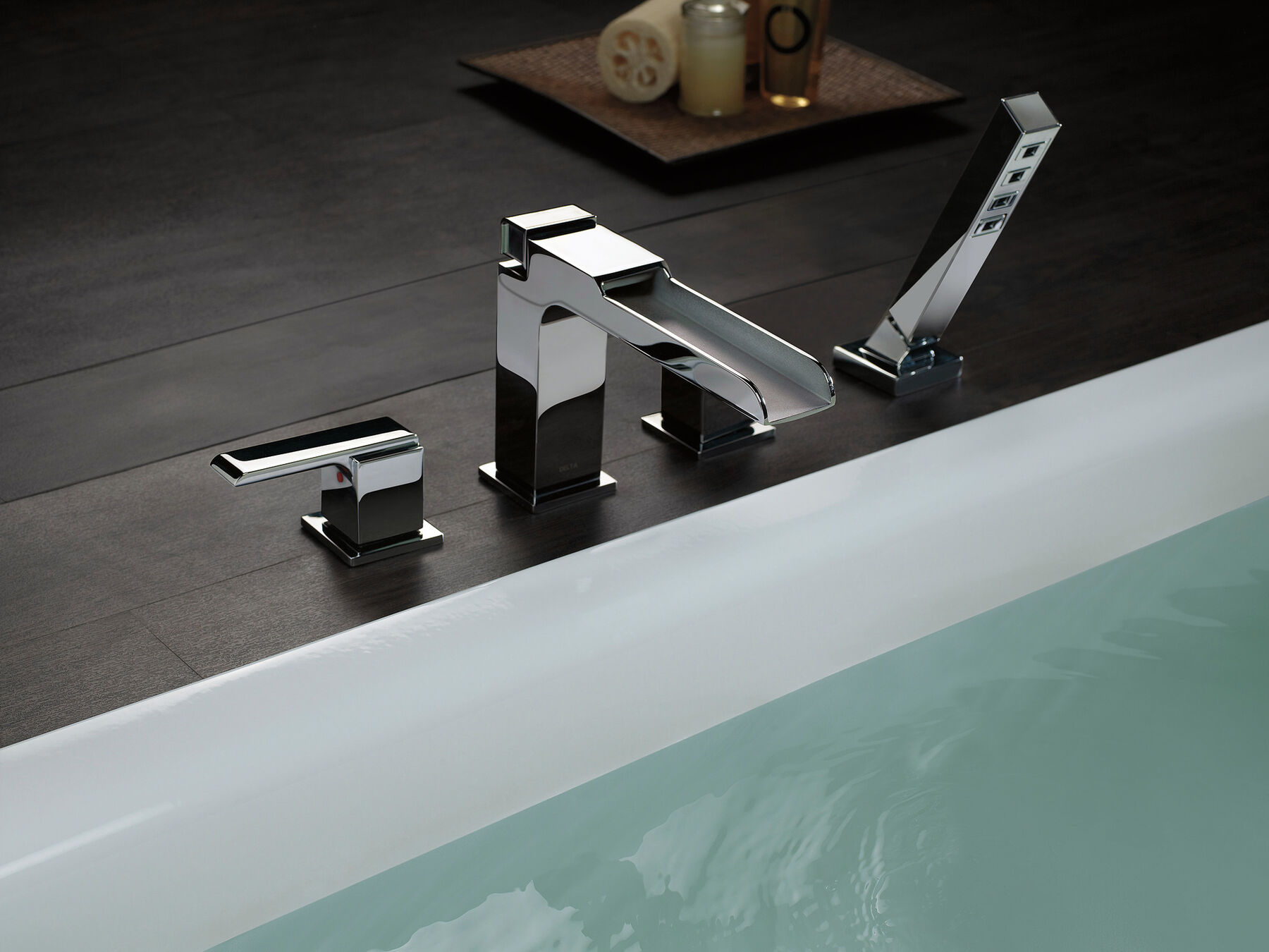 Channel Roman Tub With Hand Shower Trim, image 7
