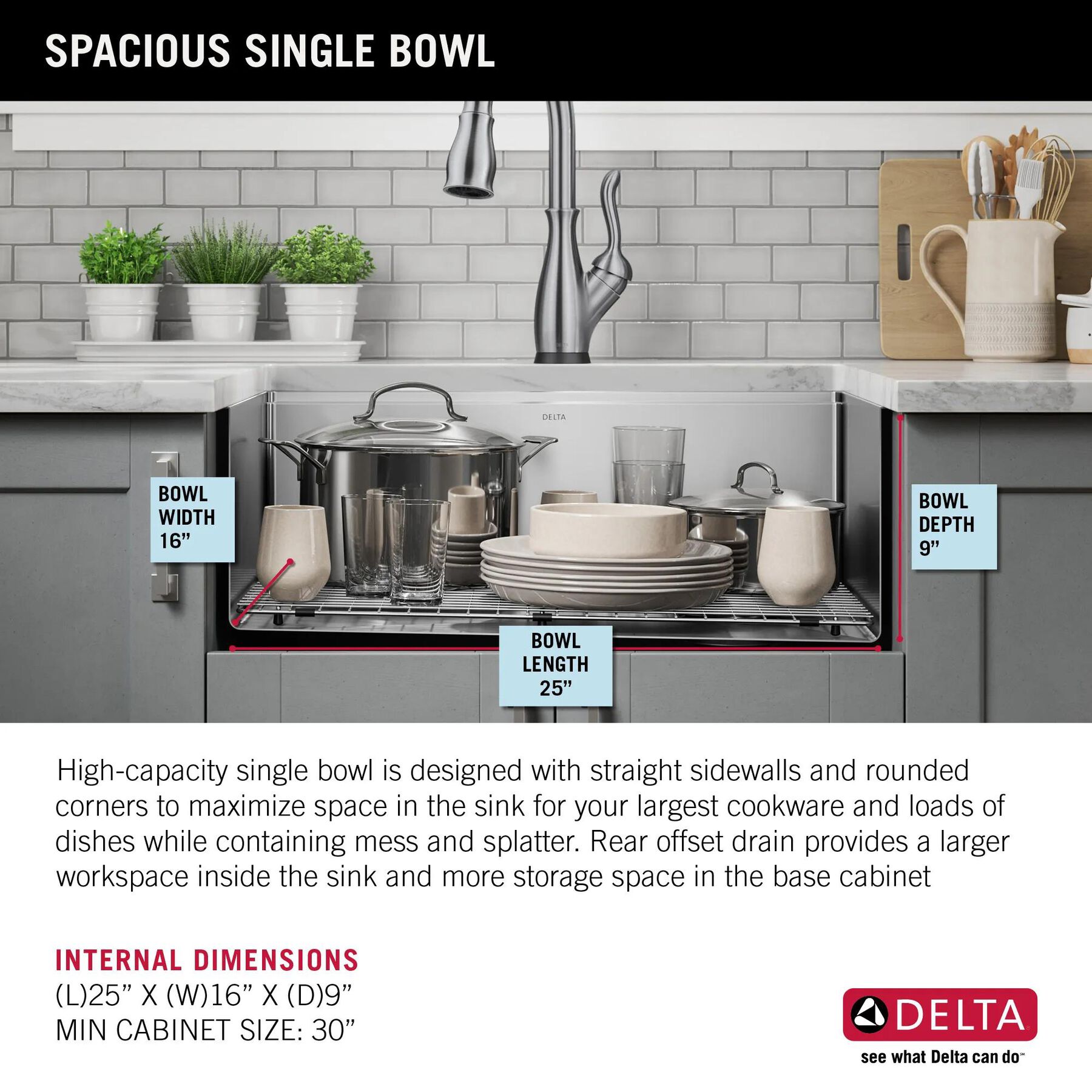 27&rdquo; Workstation Kitchen Sink Undermount Stainless Steel Single Bowl with WorkFlow&trade; Ledge and Accessories