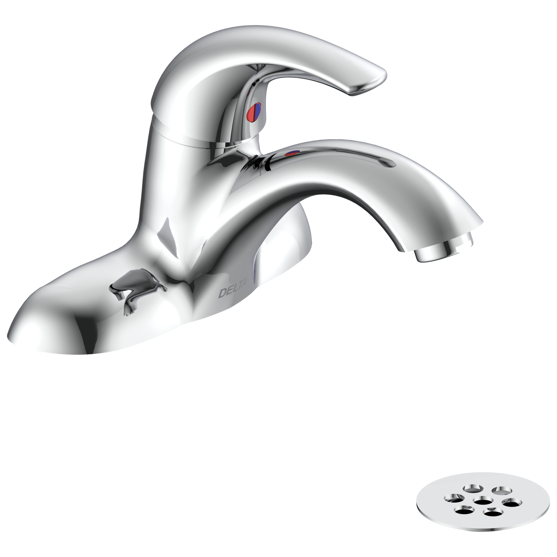 Single-Handle Centerset Lavatory Faucet with Integrated Scald Risk Reduction