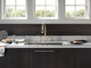 Two Handle Pull-Down Bridge Kitchen Faucet