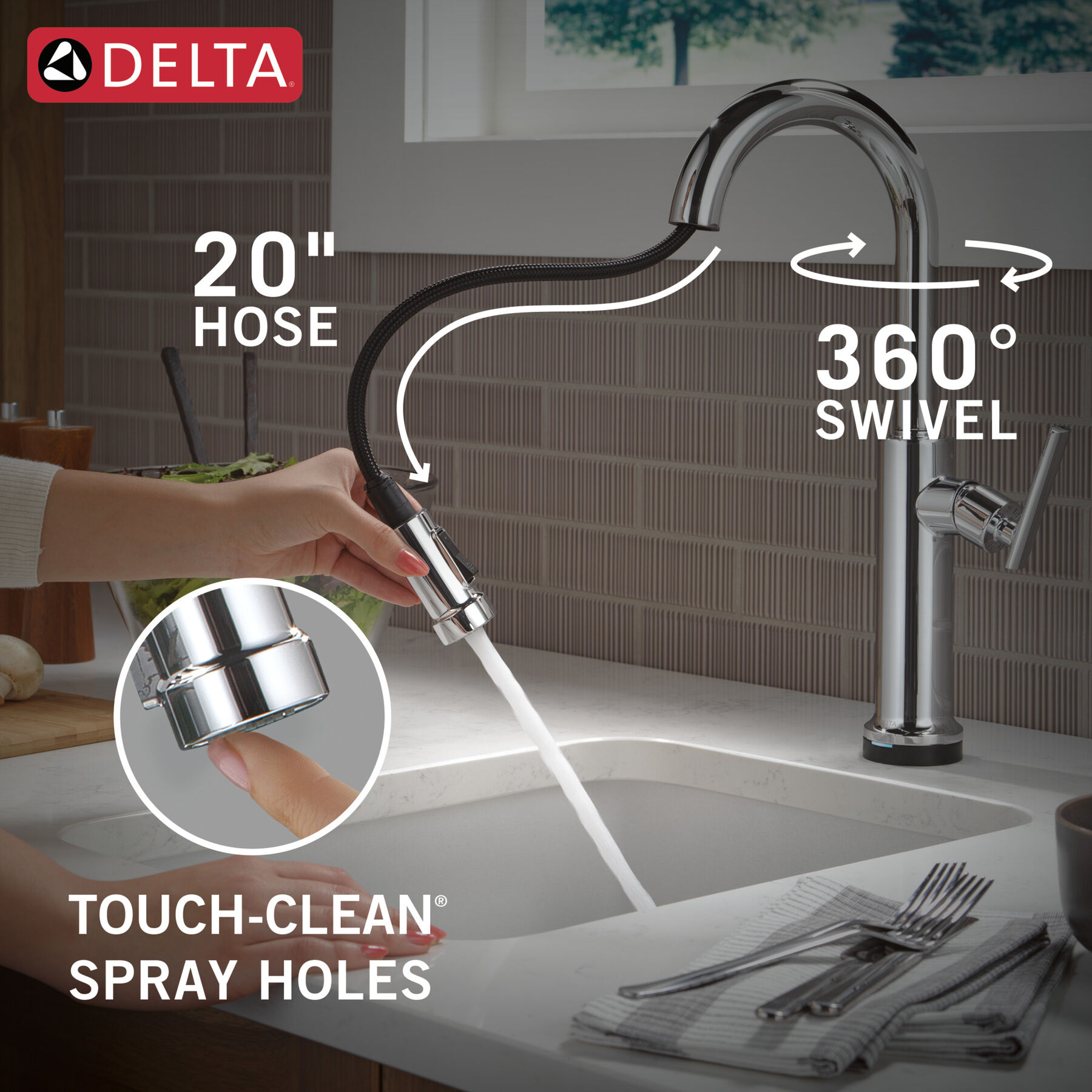 Touch2O&reg; Technology Bar / Prep Faucet with Touchless Technology