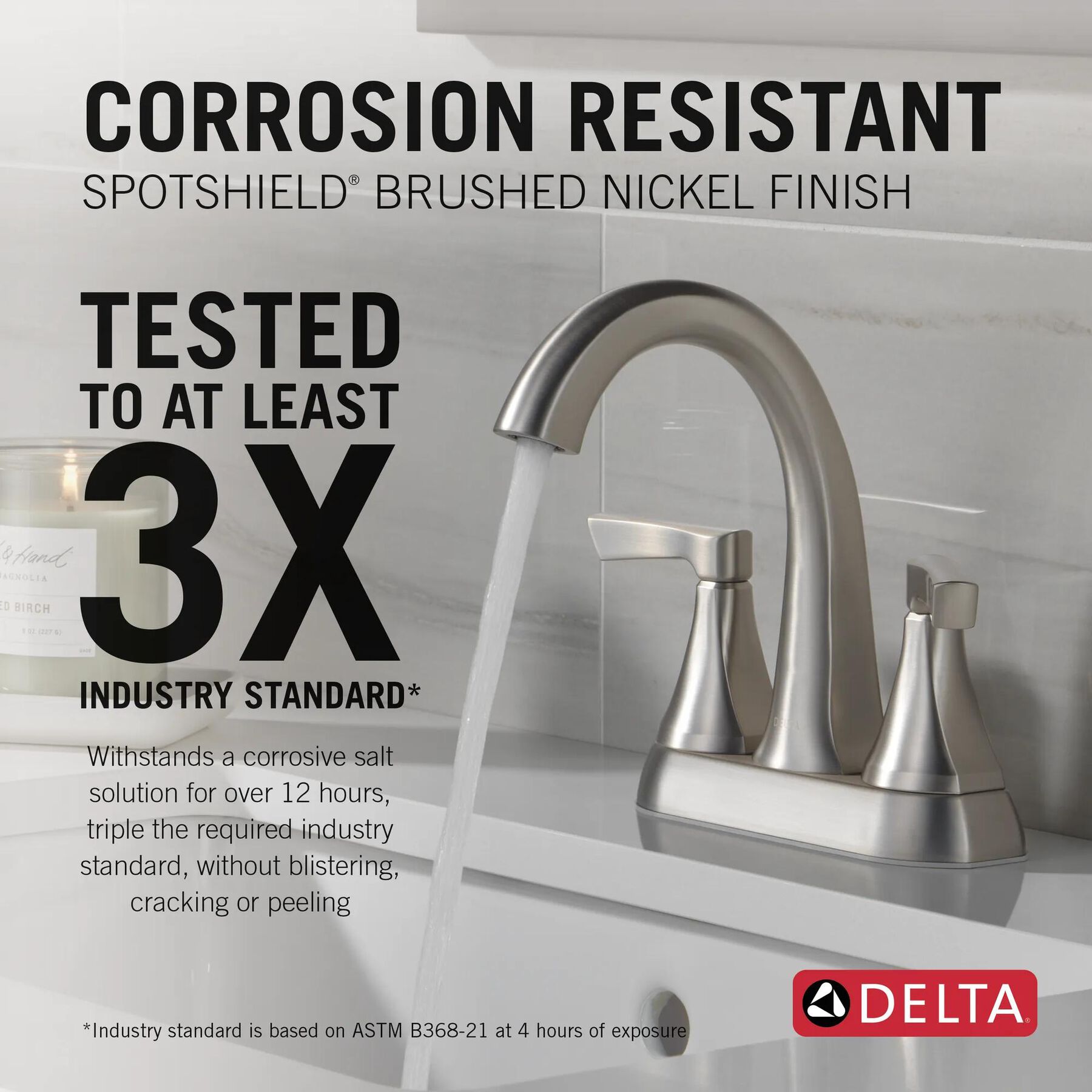Two Handle Centerset Bathroom Faucet