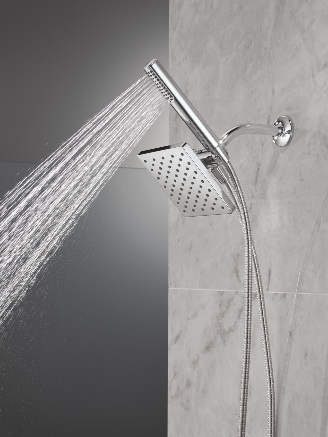 Single Setting Two-in-One Combination Shower