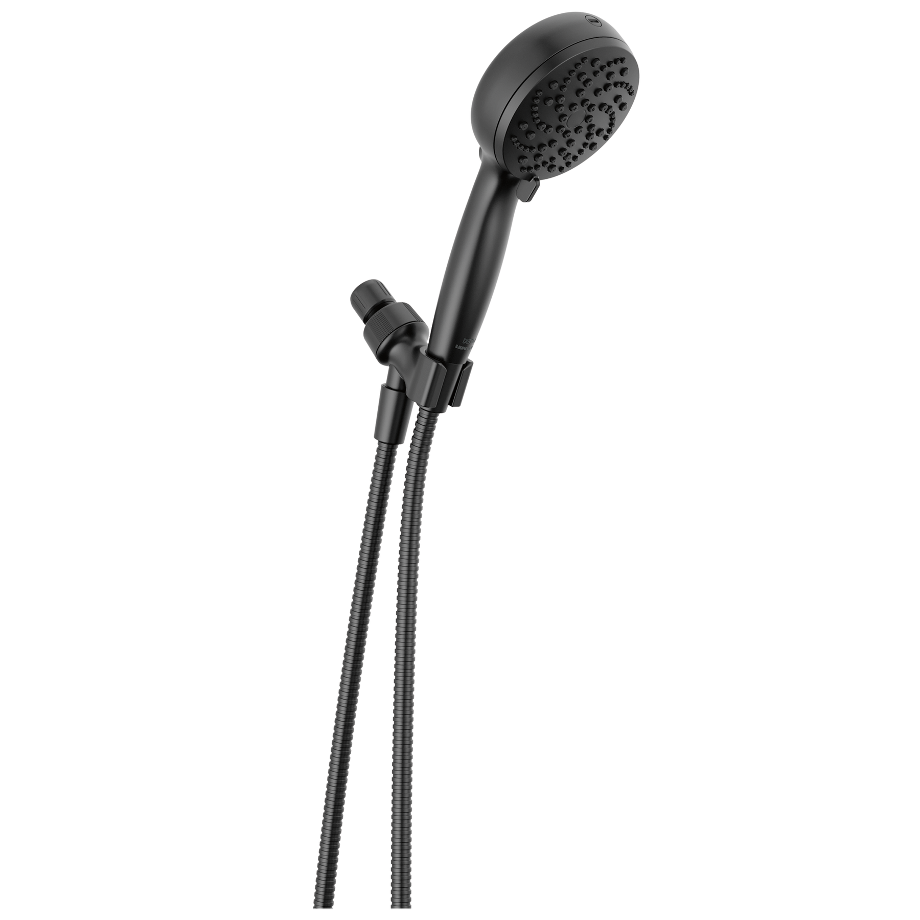 6-Setting Hand Shower with Cleaning Spray in Matte Black - 2.5 GPM