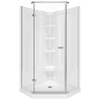 38" Frameless Neo Angle Shower Enclosure