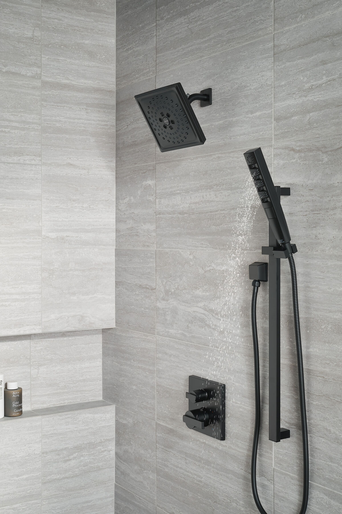 Angular Modern Monitor® 14 Series Valve Trim with 3-Setting Integrated Diverter, image 1