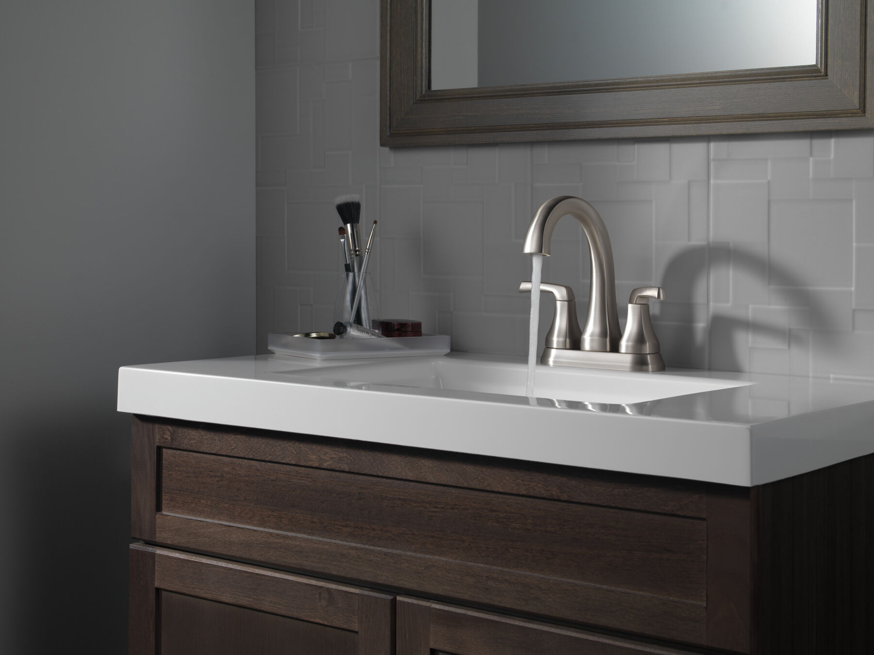 Two Handle Centerset Bathroom Faucet (Recertified), image 3