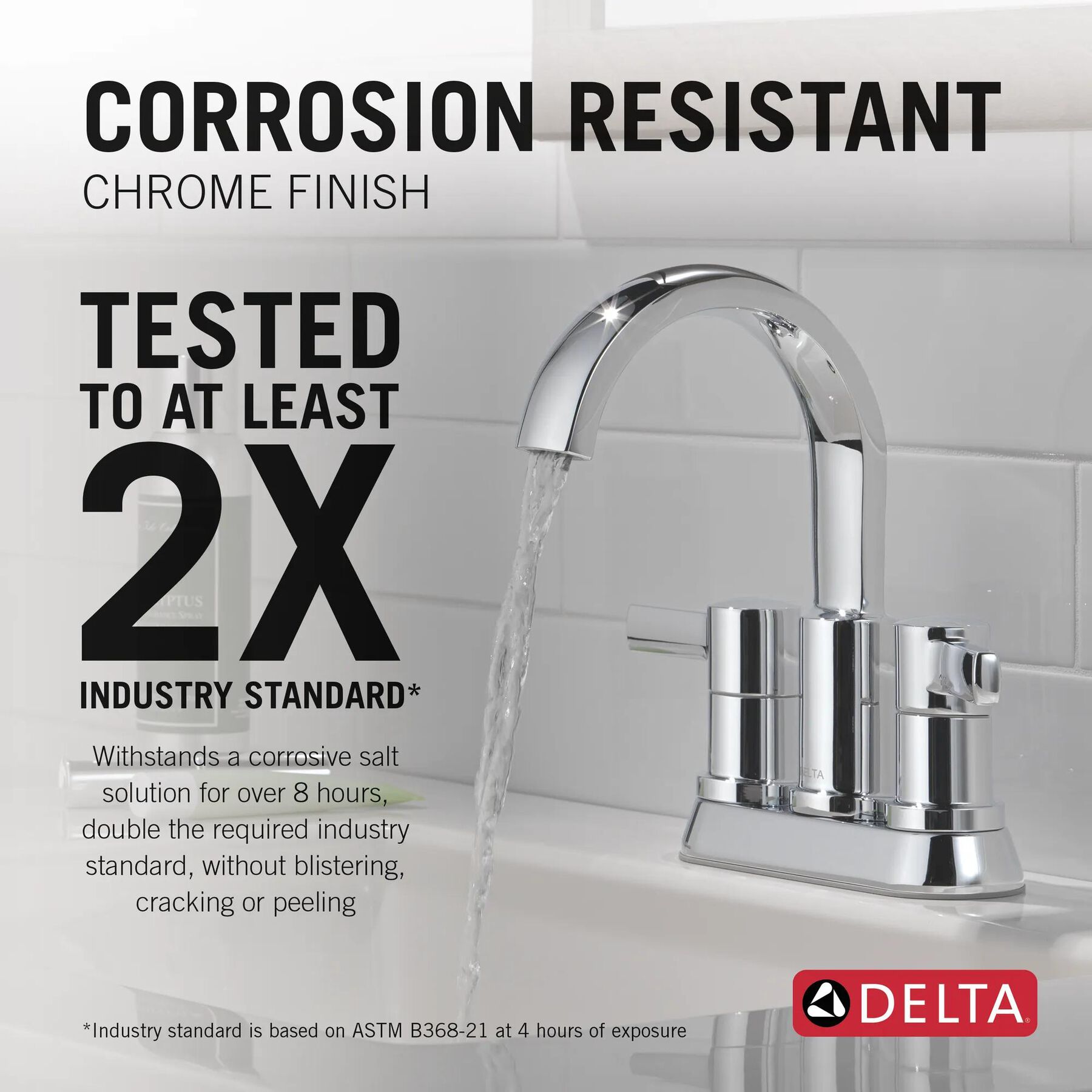 Two Handle Centerset Bathroom Faucet