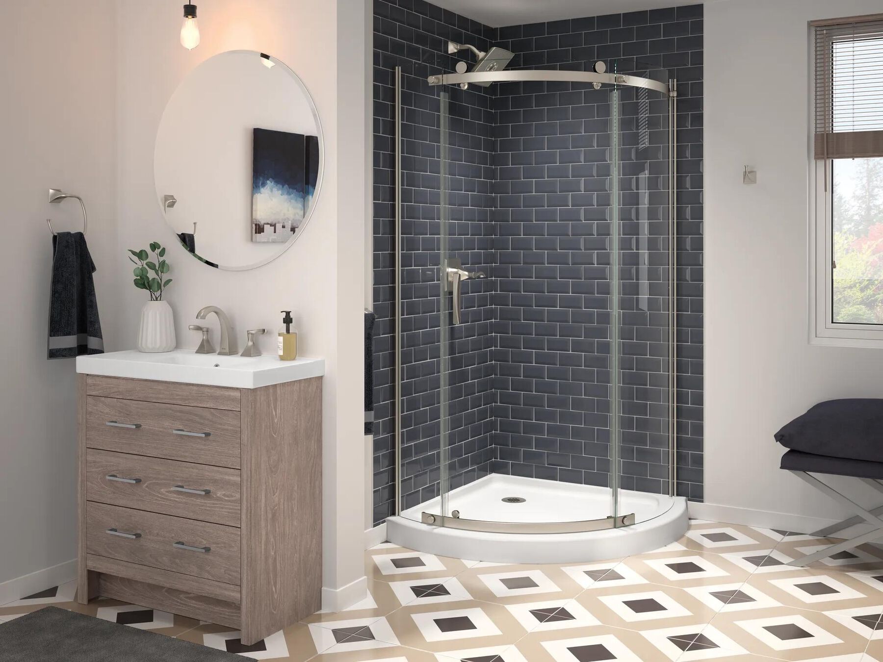 Round Corner Shower Enclosure