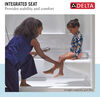 Procrylic Seated Shower Kit 60"x32" Left Drain
